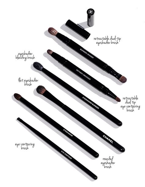 chanel makeup brishes|Chanel ultra fine eyeliner brush.